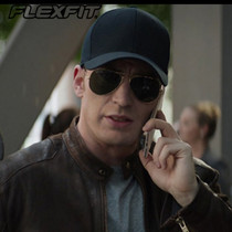 FLEXFIT cap men and women Spring Summer Korean version Joker hat ins tide solid color big size star same baseball cap