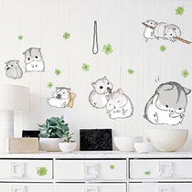 Cutely spoiled wall with wall painting poster poster poster poster poster decorative painting self-adhesive small room decorative poster