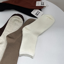 Daily practical ~ simple to wear milk white Sox children Morandi Color college windy color midcylinder can be worn all four seasons