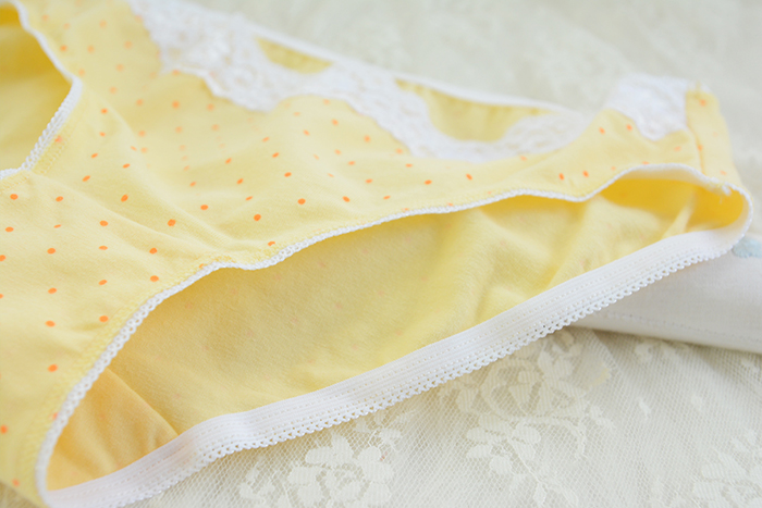 4 bianfan thoải mái cotton thoáng khí Lycra ren cotton gợi cảm mid-mid nữ tóm tắt quần lót nam cao cấp