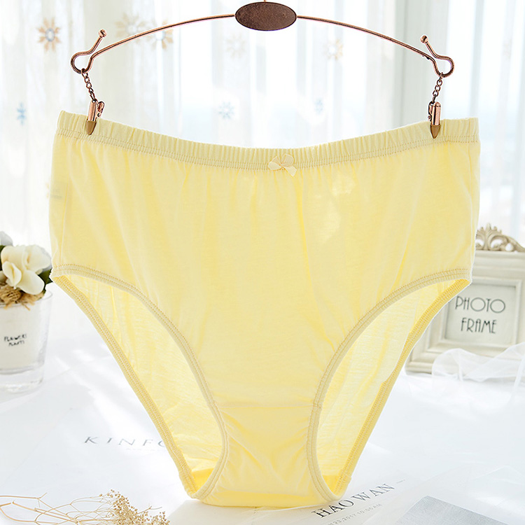 Ưu đãi đặc biệt Bướm Anfen mẹ đồ lót nữ cotton thoải mái eo cao kích thước lớn tuổi trung niên chất béo mm100% quần cotton nữ quần lót đúc su