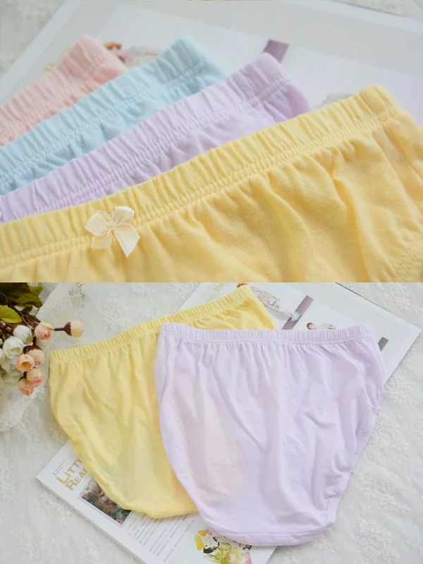 Bướm Anfen cotton phụ nữ tam giác đồ lót cotton eo lớn kích thước mỏng phần trung niên mẹ cao eo quần phụ nữ