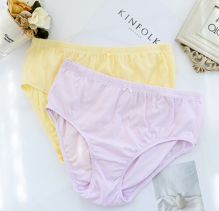 Ưu đãi đặc biệt Bướm Anfen mẹ đồ lót nữ cotton thoải mái eo cao kích thước lớn tuổi trung niên chất béo mm100% quần cotton nữ quần lót đúc su