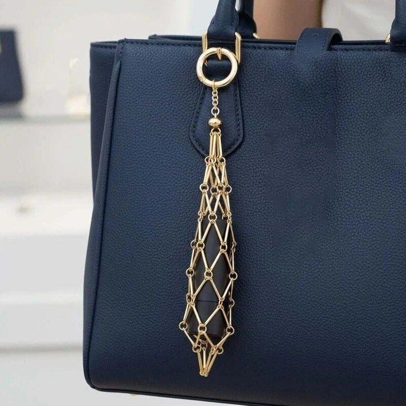 Metal Korean-Style Lipstick Original Cross-Border Pendant Mesh Bag Fashion Bag Mesh Bag Stainless Steel Keychain Pendant Simple Metal Korean-Style Lipstick Original Cross-Border Pendant Mesh Bag Fashion Bag Mesh Bag Stainless Steel Keychain Pendant Simple