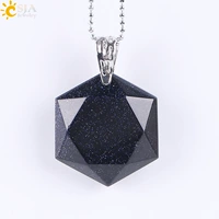 Синий песчаный ожерелье-дерево-e643-голубо