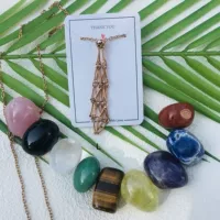 M Net Pocket-Titanium Rose Golden Band случайный кристалл