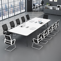 Table meeting table meeting table long table brief modern meeting room Reception table and chairs combined large table work table