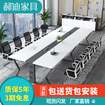 Conference table and chairs combination minimalist modern long table bench Bar meeting table Reception room table loft desk