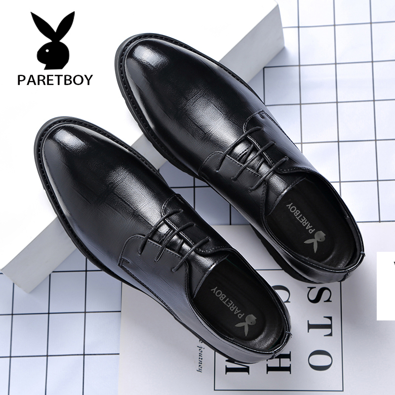 Men's Leather Shoes 2026 Men's Business Formal Leather Casual Wedding Groom Shoes Office Shoes Spring and Autumn Shoes for Men