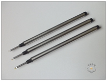 10 metal spiral screw rotary pen core signature pen replacement stainless steel black treasure ball pen refill
