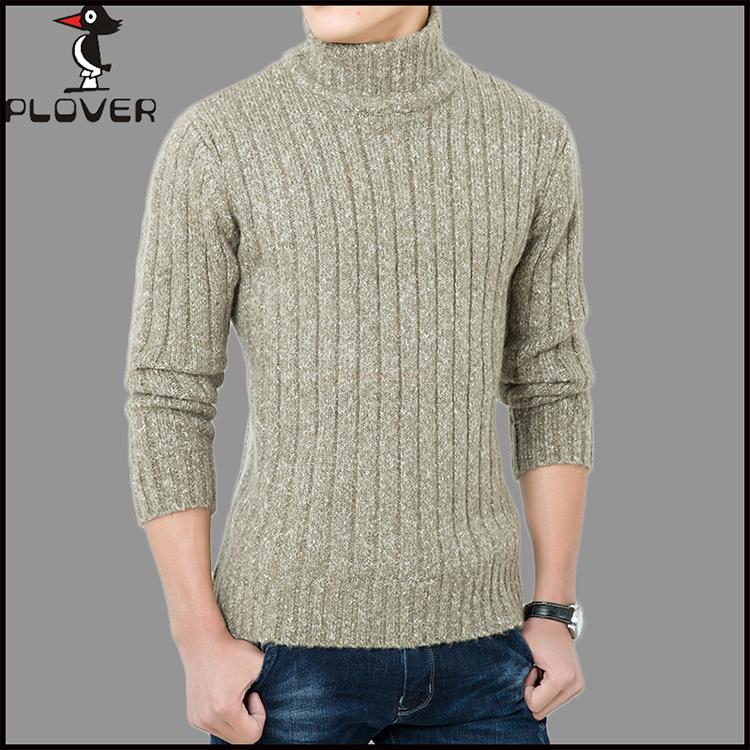 Chim gõ kiến ​​áo len nam thanh niên áo len dày cashmere áo len nam nửa cao cổ áo thun ấm đáy đan áo sơ mi thủy triều