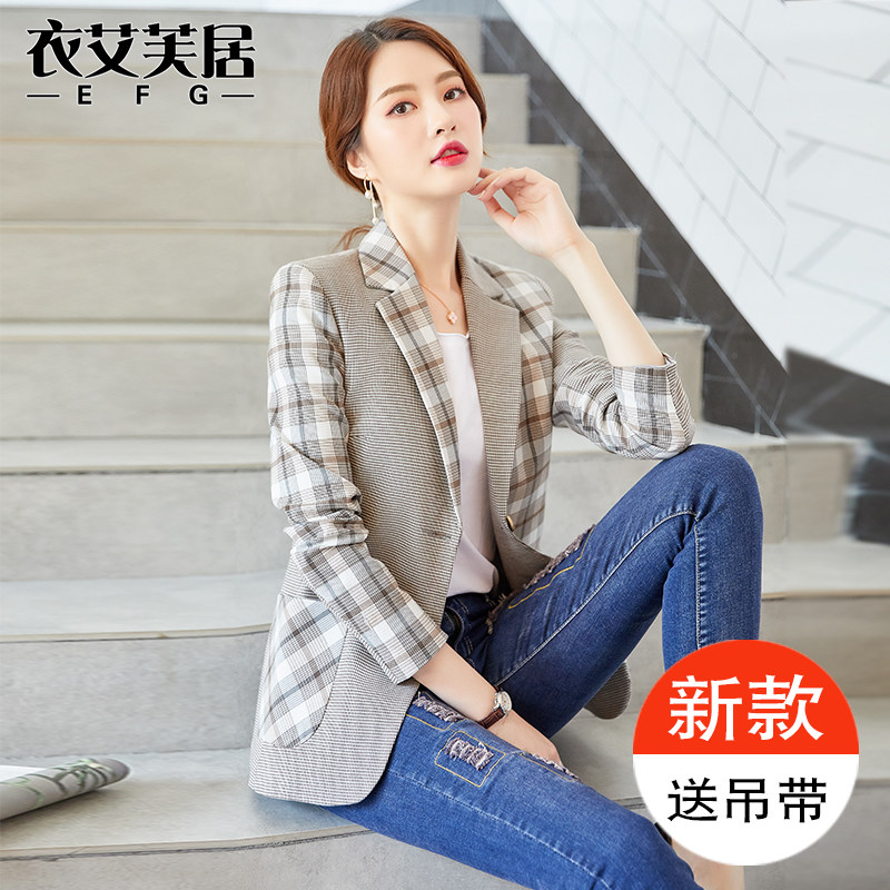 Glue suit coat woman Korean wind relaxed network red small suit red suit autumn new 100-brew old coat