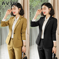 Professional wear womens suit womens pants suit two-piece temperament capable small suit jacket fashion work clothes