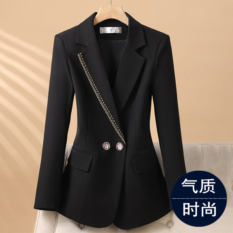 Black Blazer for Women, Spring and Autumn 2026 New Design, Unique Top, Super Stylish, Petite Suit for Winter