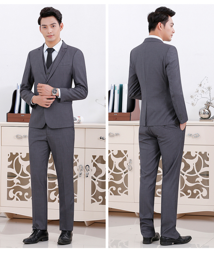 Bộ vest vest nam phù hợp với giới trẻ và trung niên là điêu khắc quần phù hợp chuyên nghiệp chú rể phù hợp nhất áo nam đẹp