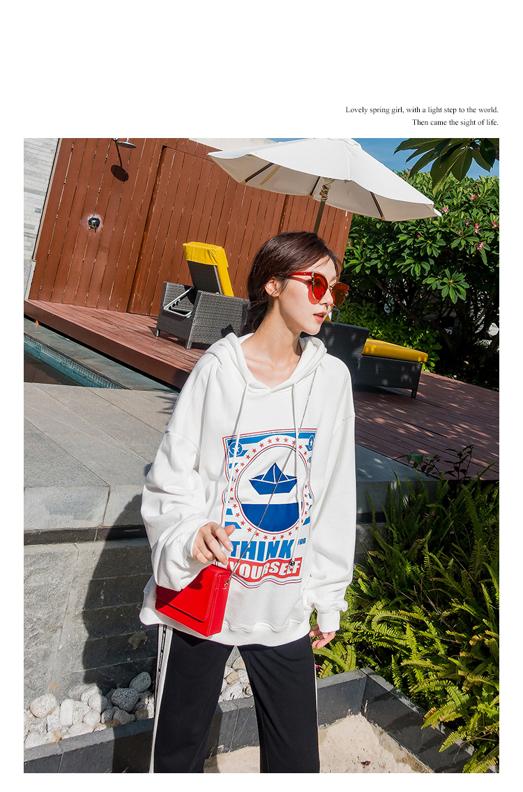 Phụ nữ mang bầu mùa thu đông phù hợp với người mẫu thời trang 2018 áo len trắng mới thể thao rộng quần ống rộng hai bộ mẹ thủy triều áo bầu đẹp