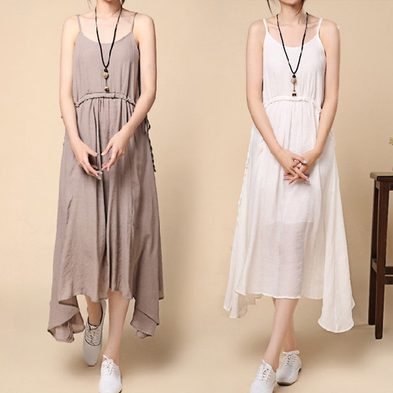 Pregnant women dress long skirt pie fashion cotton hanging dress and pregnant women dress irregularly swing in summer poubon dress