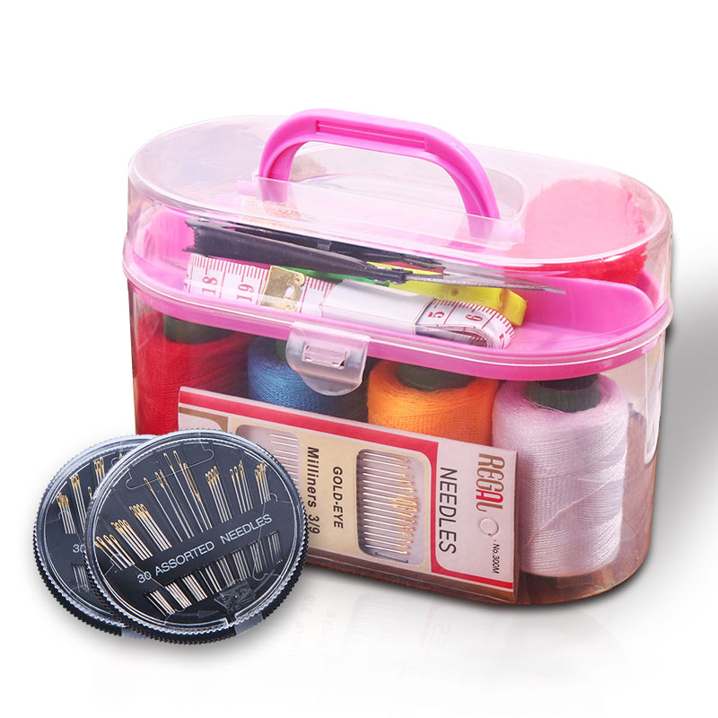 Treasure box sewing box small sewing kit student dormitory set home hand sewing clothes hand tool multifunctional