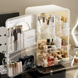 Косметическая настольная коробка для хранения, туалетный столик для ухода за кожей, прозрачная помада