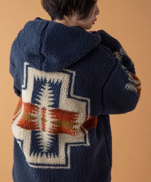 [Японский покупатель PENDLETON Boa Zip Hoodie ]