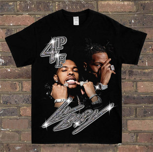 Покупка Homage Tees Lil Baby Tee чтобы отдать дань персонажам ретро короткий рукав Tee