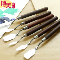 Art scraper Gouache pigment color grading knife Acrylic oil painting texture scraper blunt head round head flat head scraper tool