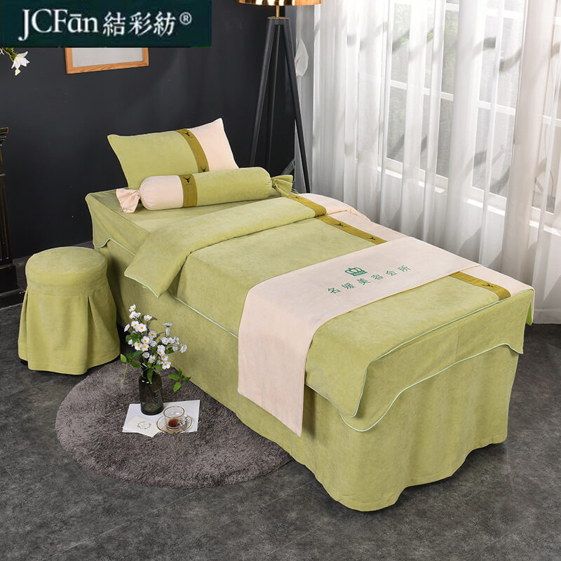 Knot Carnivals Beauty Salon Bed Cover Four Pieces Special Upscale Quilt Cover for logos bed cover bed sheet Massage Bed Cover