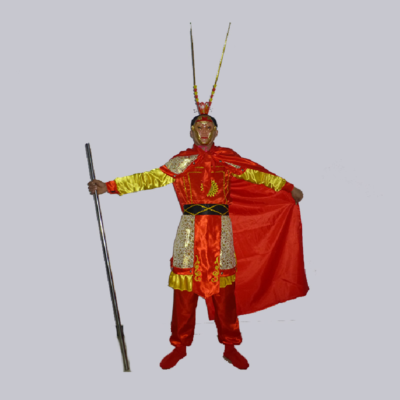 New khỉ trẻ em vua khỉ Qi Tian Dasheng Sun Wukong trang phục phù hợp với vẻ đẹp khỉ vua phù hợp với hiệu suất quần áo trang phục dân tộc đẹp cho bé yêu