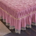Mùa đông ấm áp phương pháp nhung chăn bông giường đơn mảnh flannel bao gồm san hô lông cừu giường trampoline bộ dày Váy Petti