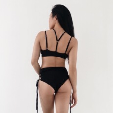 костюм pole dance polemystery吊带v领钢管舞文胸演出服聚拢分体比基尼上衣泳衣女