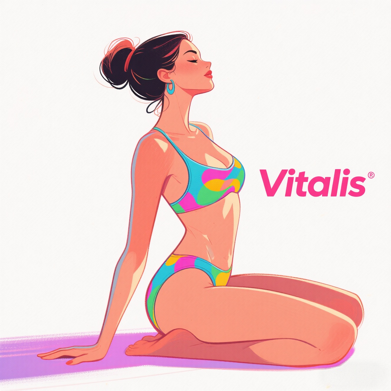 Vitalis瑜伽泳衣的LOGO