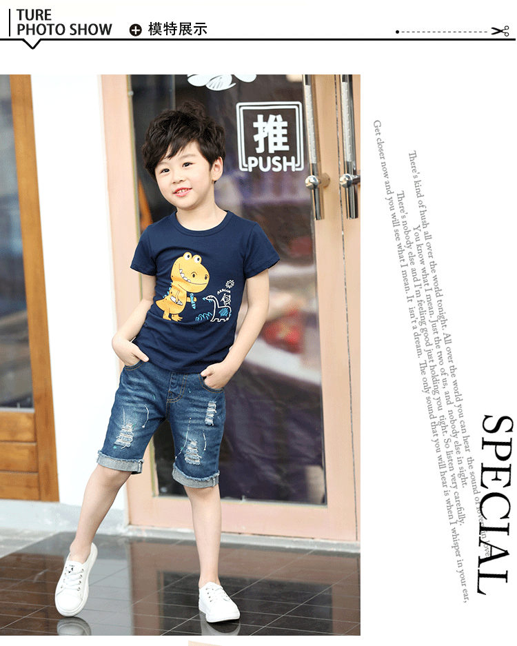 Trẻ em cotton ngắn tay T-Shirt trai mùa hè ăn mặc nửa tay t cô gái áo Hàn Quốc phiên bản của cậu bé lớn bông con đáy áo triều áo thun bé trai