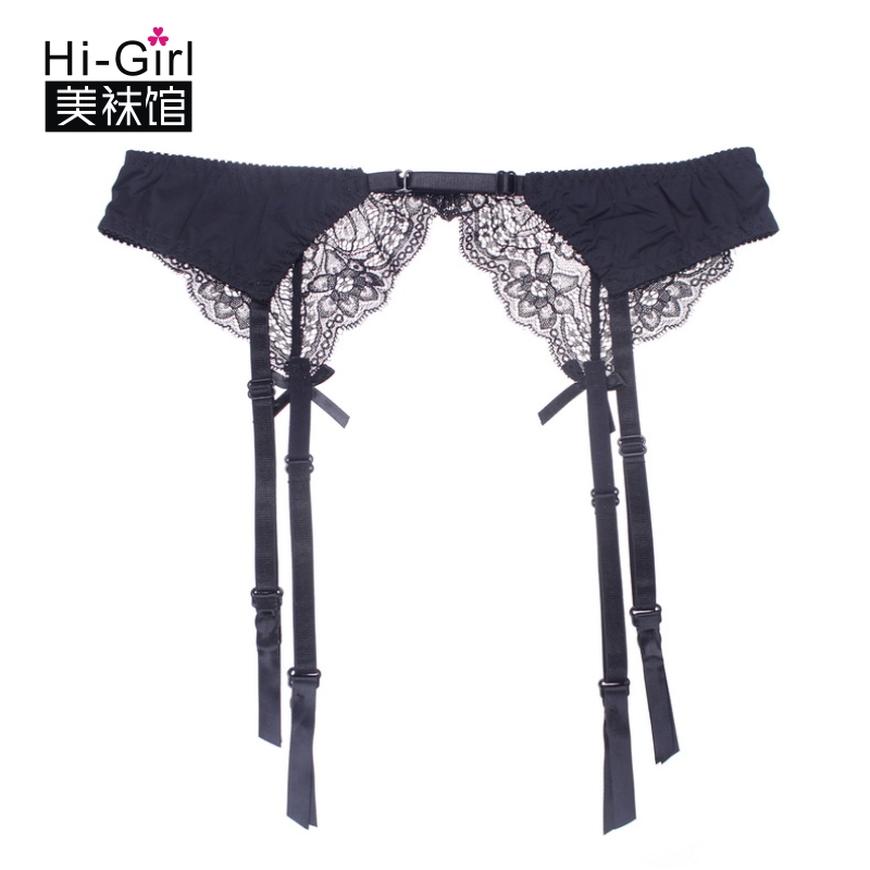 Ren bên màu đen thịt- màu da trắng băng garter điều chỉnh kích thước vớ vành đai vớ phụ kiện