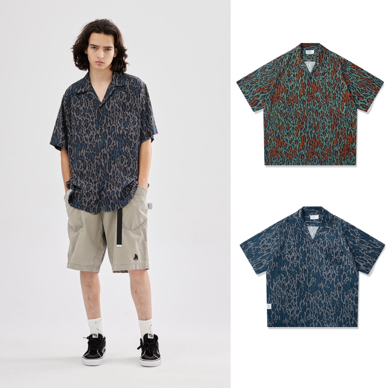 LAPRIMA 21SS BAO WEN Short Sleeve Shirt ALOHA SHIRT Cuban Leading Ancient LAP Shirt