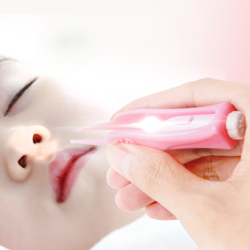 Plastic Child Pull Nostril Rhinostomy BABY EAR TWEEZERS BELTED NAVEL INCRUSTED NOSE GLOWING CLEAN TWEEZERS NOSE SHIT CLAMP-TAOBAO