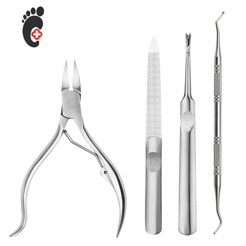 Chia Gou Special Nail Knife Dead Leather Fork Filing Knife Tick Nail stainless steel pedicure knife suit Inlaid Eagle Mouth Nail Clippers