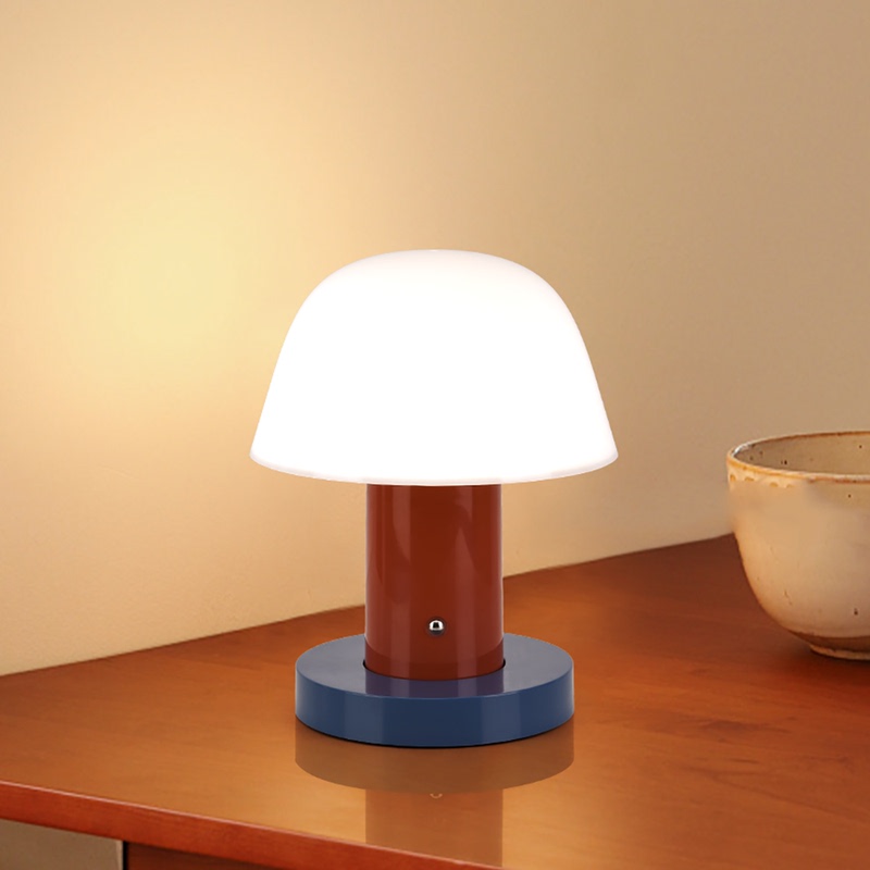 Danish Mushroom Dopamine Table Lamp, Light Luxury Rechargeable Table Lamp, Nordic Wireless Touch Vintage Bedroom Bedside Lamp Danish Mushroom Dopamine Table Lamp, Light Luxury Rechargeable Table Lamp, Nordic Wireless Touch Vintage Bedroom Bedside Lamp