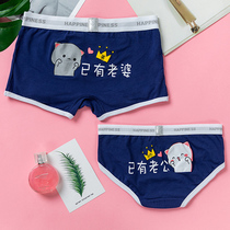Cartoon Full Cotton Quality New Pure Cotton Couple Cute Knickers Suit