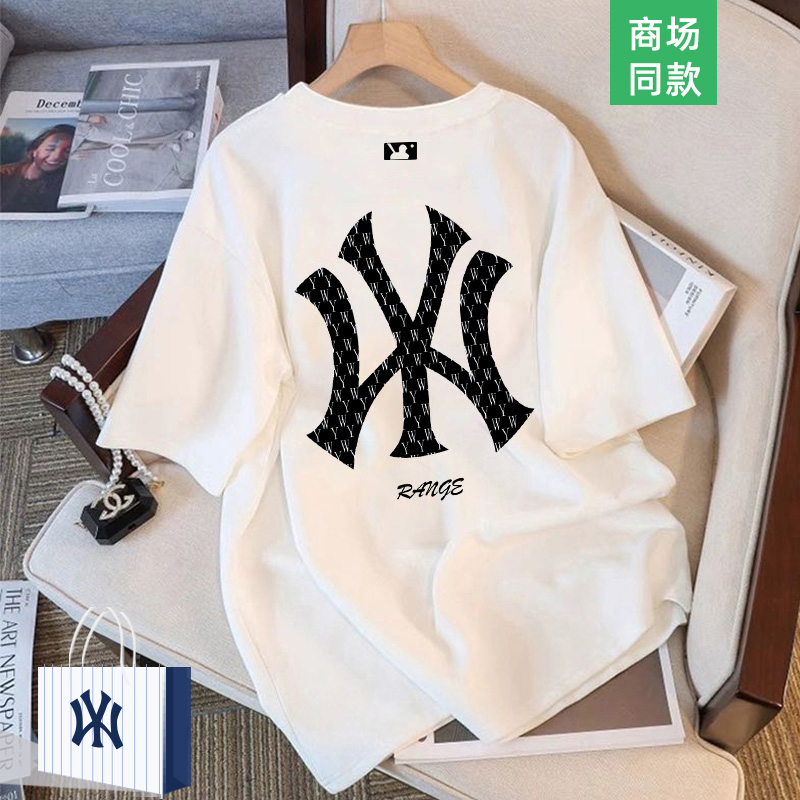 Outlet Summer Pure Cotton Short-Sleeved T-Shirt Men's Suit Loose Half-Sleeved Casual Sports American Style Couple New Style