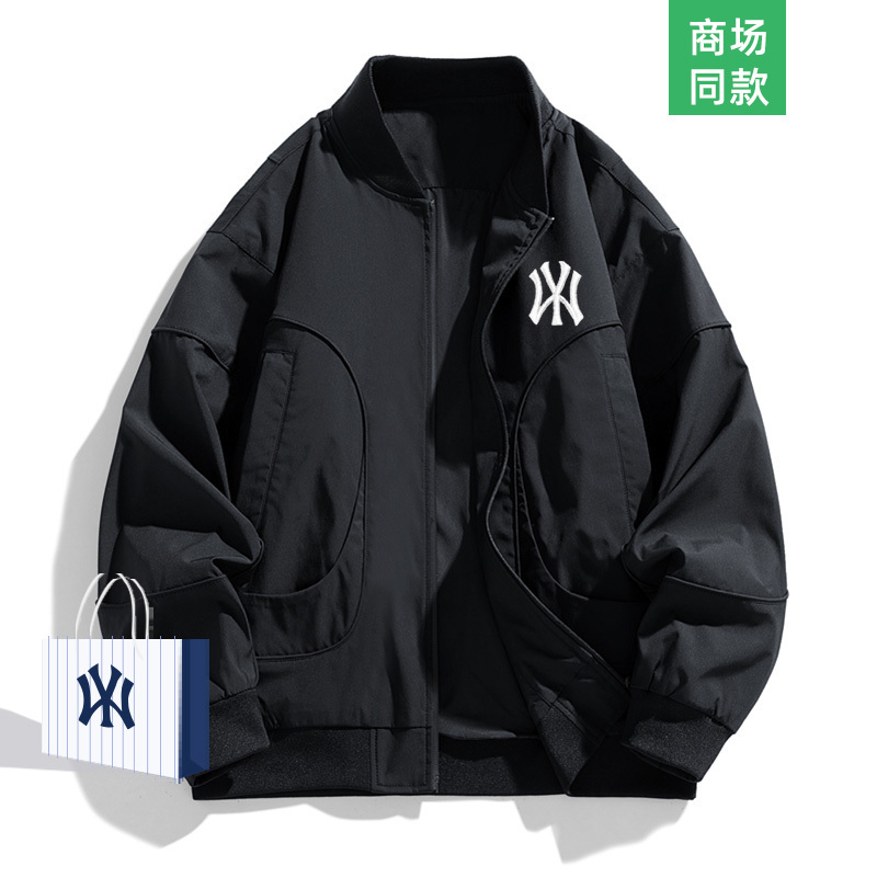 Outlet Discount Windproof and Waterproof Flight Jacket Men's Coat Spring and Autumn 2024 Trendy Casual Lapel Baseball Jacket