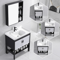  Space aluminum floor-to-ceiling washbasin cabinet combination bathroom small apartment bathroom cabinet washbasin basin sink pool