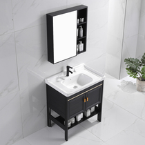  Household integrated floor-to-ceiling washbasin cabinet combination bathroom Small apartment bathroom cabinet washbasin wash basin wash basin pool