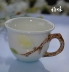 Men Magnolia Tea Cup Tea Set Quà tặng đám cưới Gốm sáng tạo Quà tặng Mặt bích Trang trí ấm chén uống trà Trà sứ