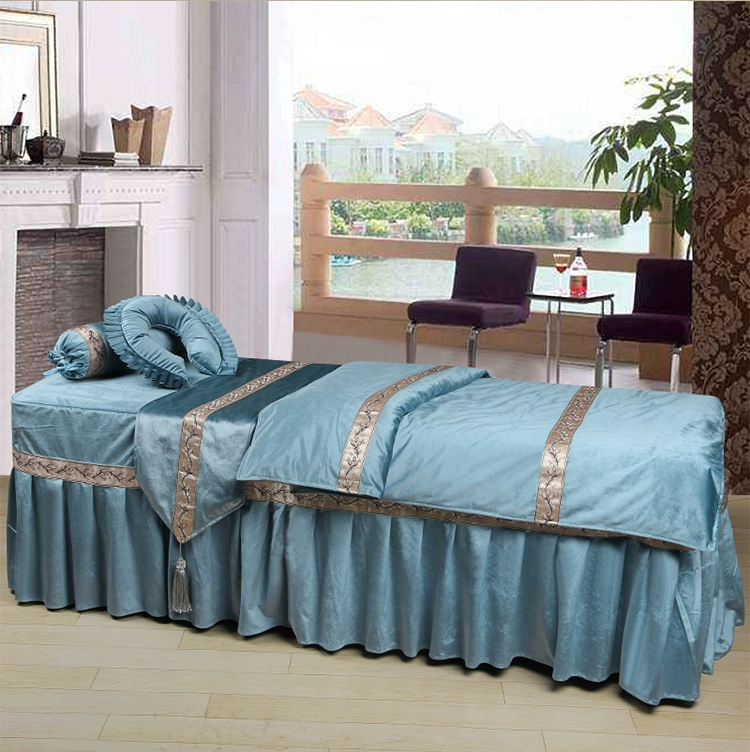 Beauty bedspread gia đình massage bedspread của bốn bộ - Trang bị tấm