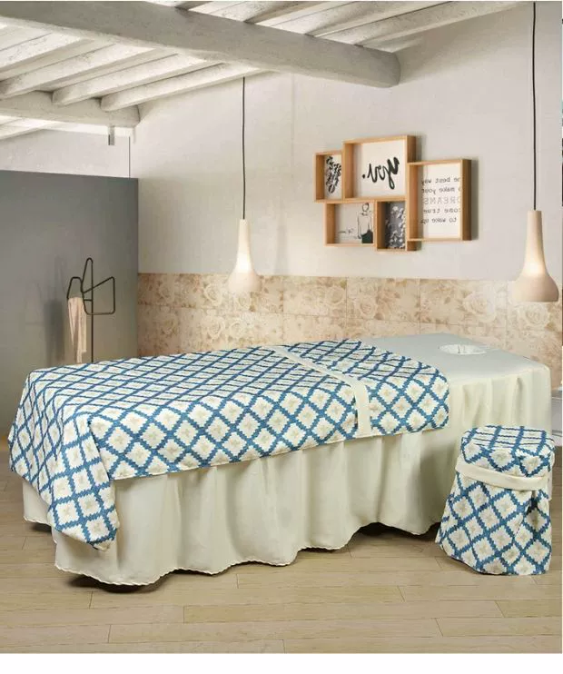 Cao cấp đẹp bedspread massage tại thẩm mỹ viện là một gia đình bốn bông trải giường nhỏ phong cách châu Âu sang trọng màu rắn có thể được tùy chỉnh - Trang bị tấm