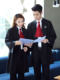 Lawyer robes for men and women, new lawyer uniforms, work clothes, Lawyers Association standard court unified professional suit, free tie badge
