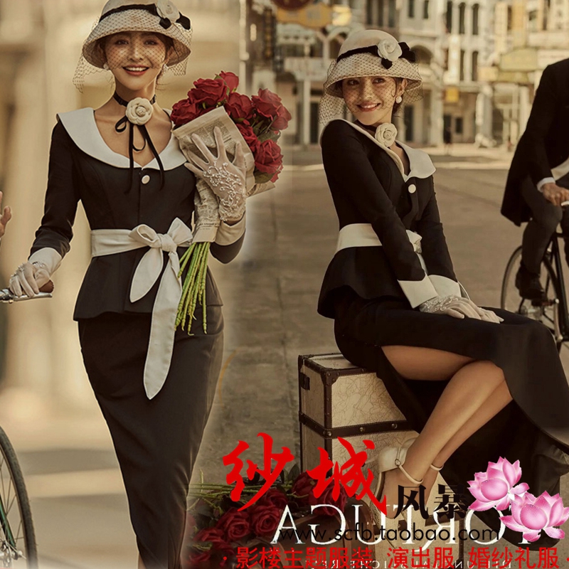 2020 studio theme clothing location travel photography wedding photography photo Hepburn street photography French retro photo dress