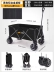 Người cắm trại cực lớn xe đẩy trại trailer ngoài trời có thể gập lại xe đẩy cắm trại gian hàng xe dã ngoại bàn du lịch 