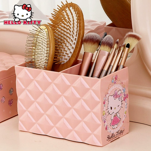 Hello kitty, держатель для ручек, кисть, настольная система хранения, косметическая креативная щетка