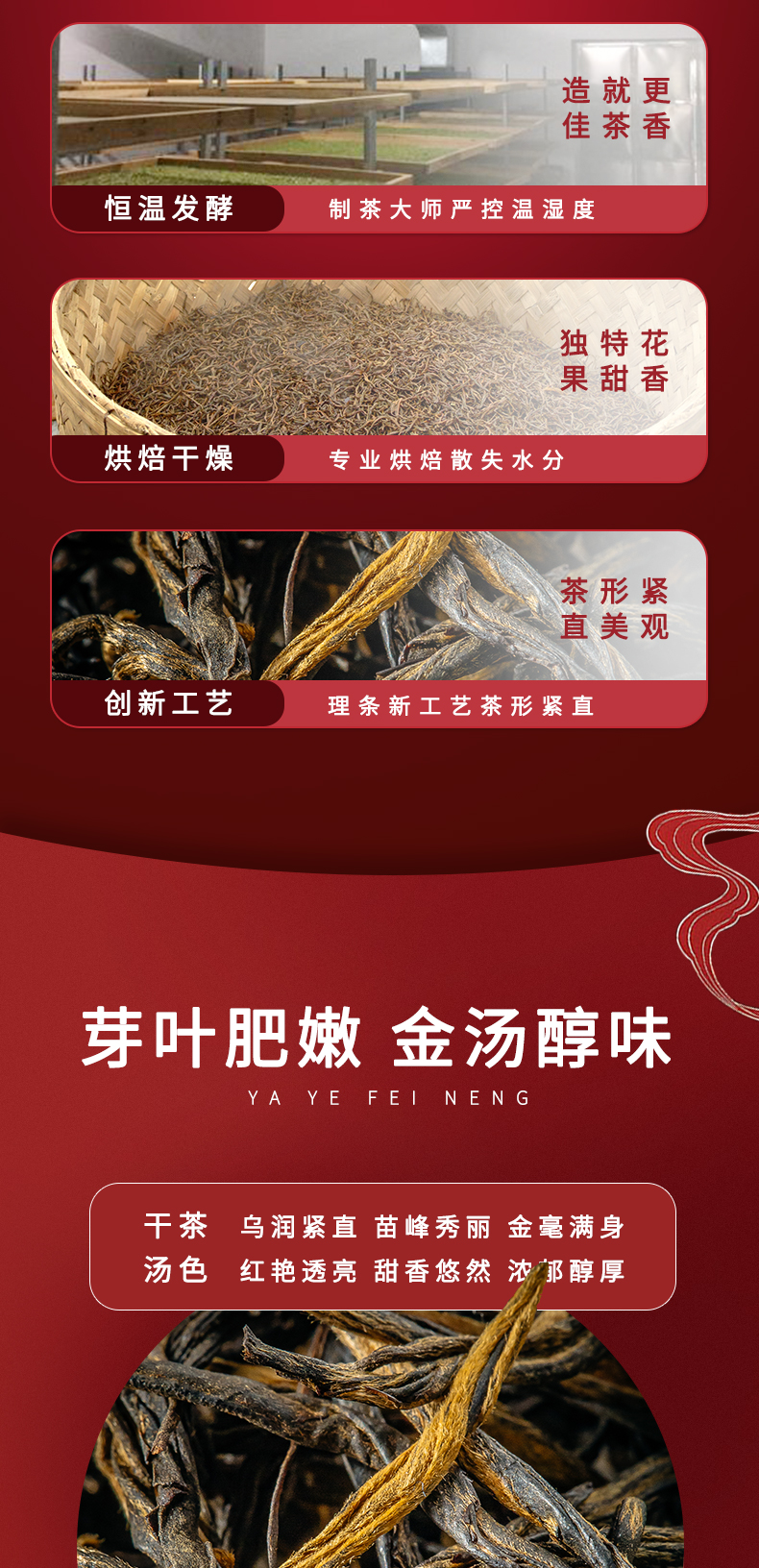入门级口粮茶 凤牌 经典58 云南凤庆滇红茶 250g 图4
